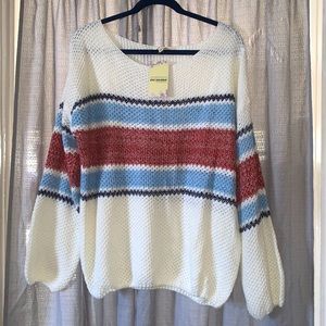 EE:SOME STRIPED SWEATER